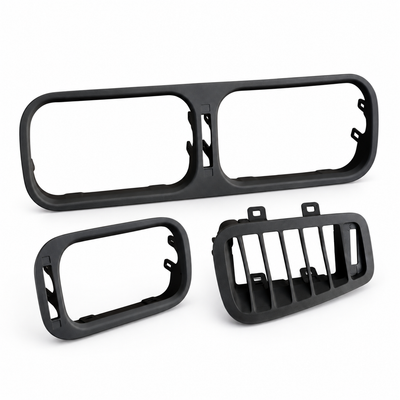 S13 240SX AC Vent Bezel Set - Injection Molded ABS Dash Vent Trim (1989-1994)