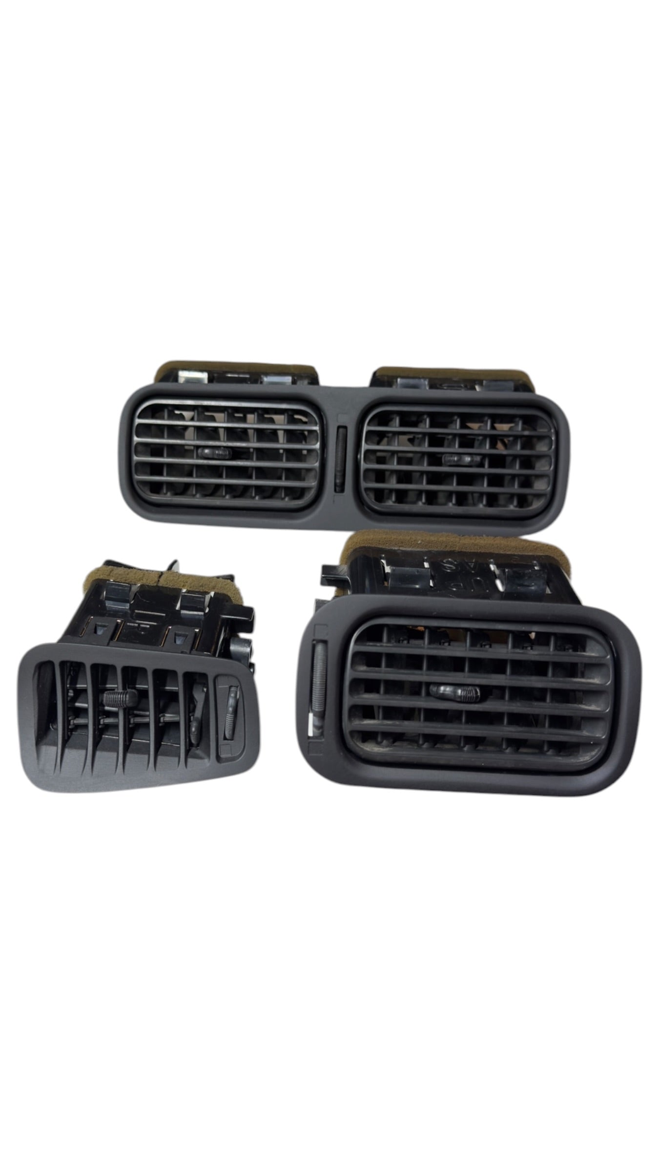 S13 240SX AC Vent Bezel Set - Injection Molded ABS Dash Vent Trim (1989-1994)