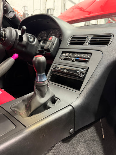 Nissan Silvia S13 / 180SX / 200SX / 240SX Center Console Radio & Shifter Trim with Shift Boot Retainer, LHD & RHD