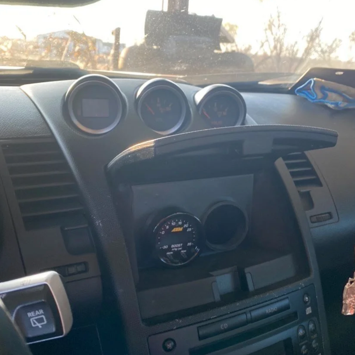 Nissan 350Z Z33 Hideaway Cubby Gauge Adapter - Lunar Loox