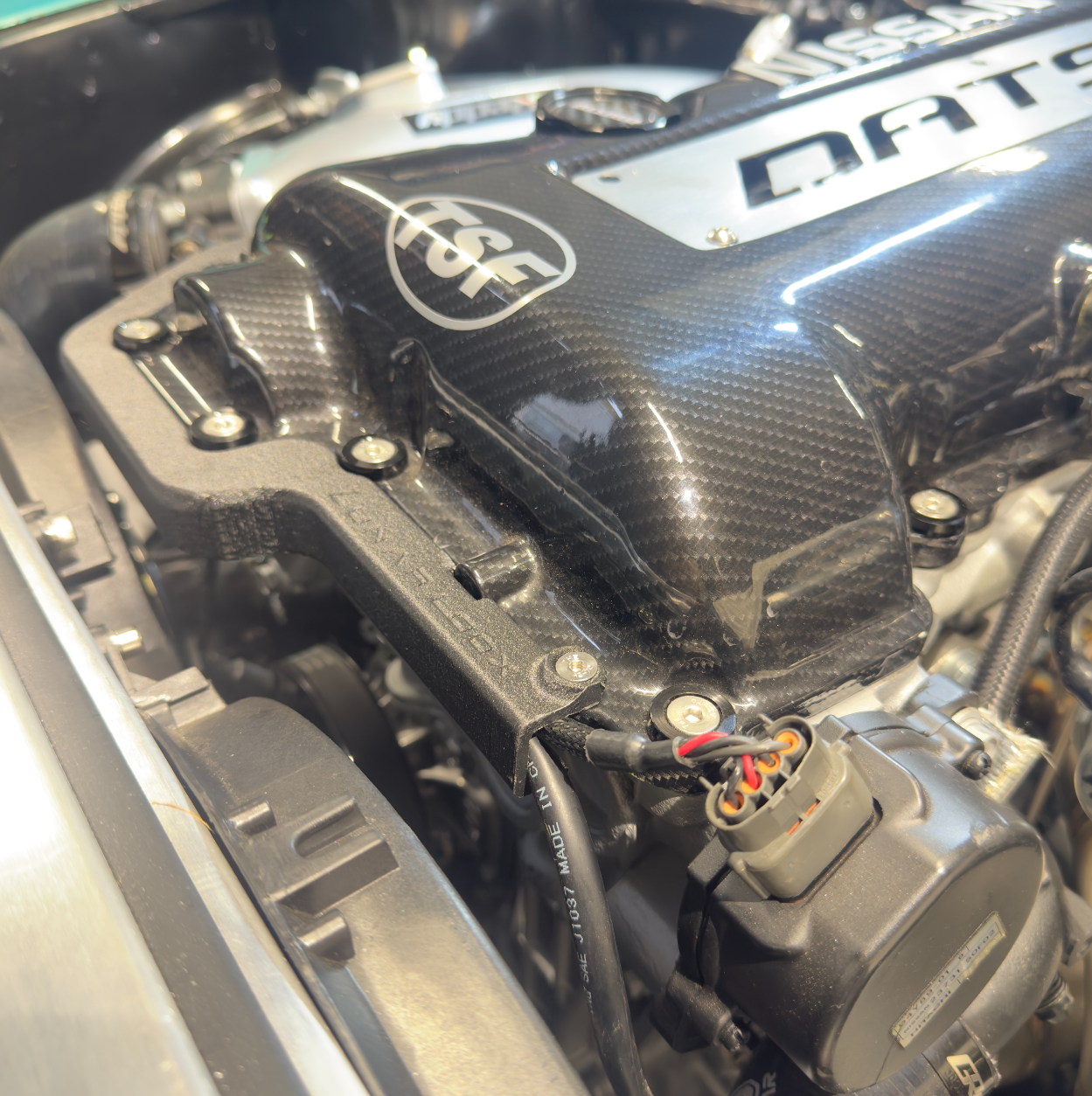 Nissan SR20 VCT Engine Front Wiring Guard